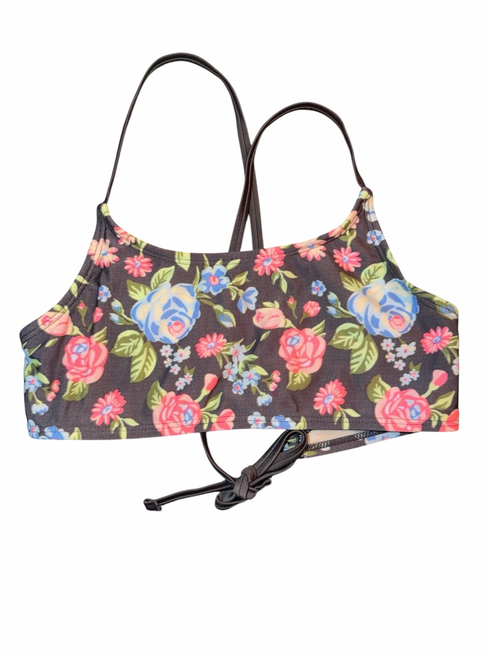 Arts Class Floral Print Swimwear Top(Size Large 10/12)